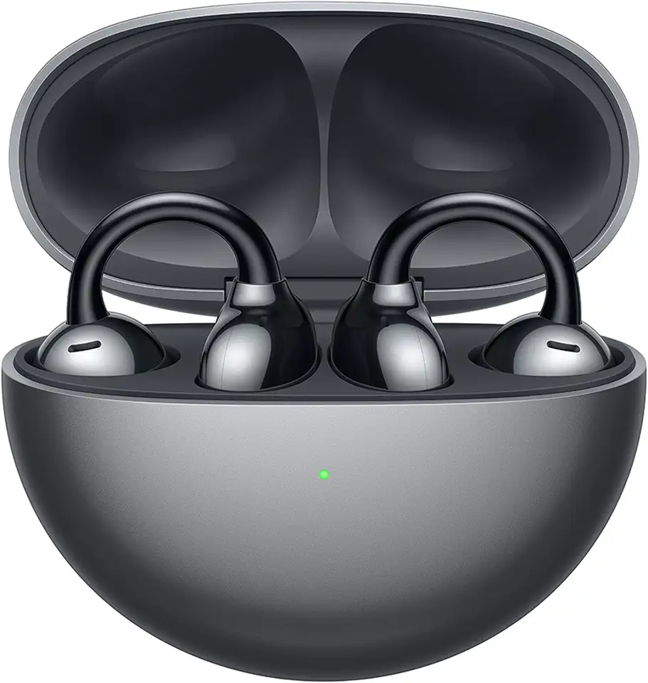 Fone de Ouvido Sem Fio, HUAWEI FreeClip, C-bridge Design, Tecnologia Open-Ear, Reconhecimento Automático de Posição Esquerdo-Direito, Preto
