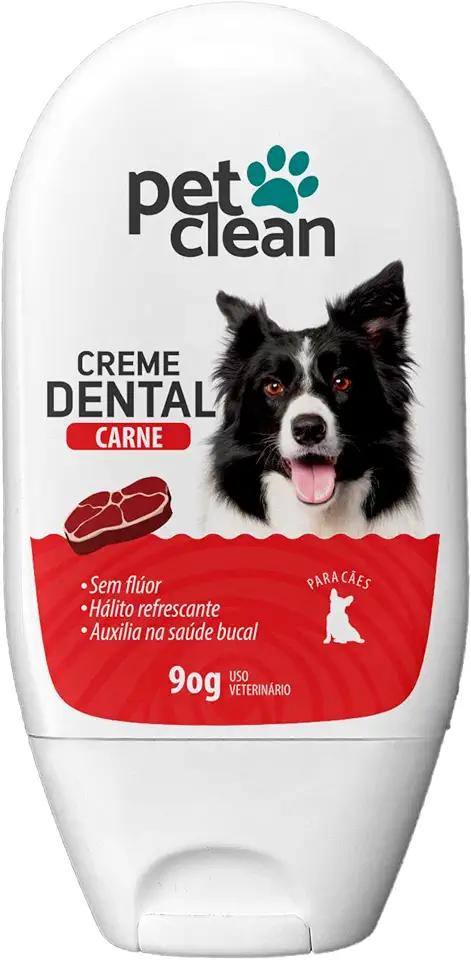 Creme Dental Para Cachorro E Gatos Sabor Carne Pet Clean 60g