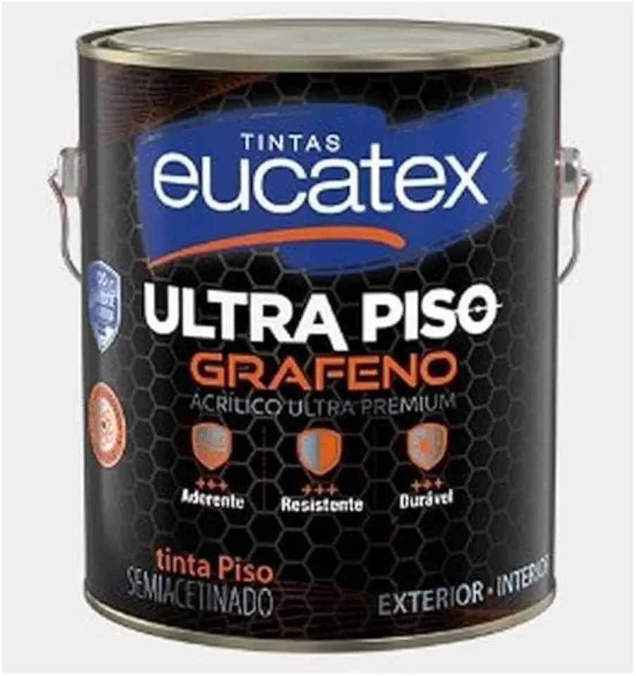 Tinta Acrílica Premium Ultra Piso Grafeno 3,6 Litros Verde Semi Acetinado Eucatex
