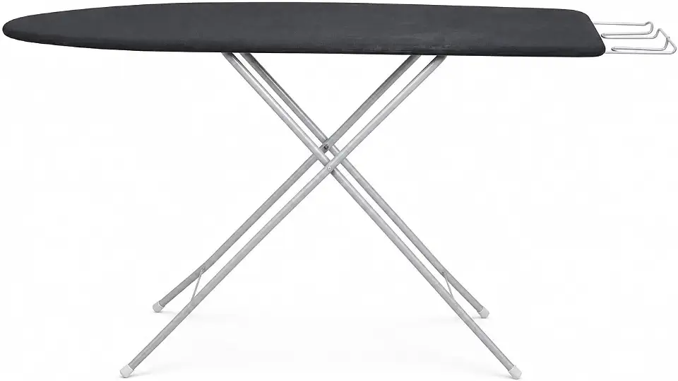 Tábua de Passar Roupas Slim Preta, 90x30cm, Dobrável, Portátil, Altura 75cm, Leve 3kg, Antiderrapante, Ideal para Apartamento