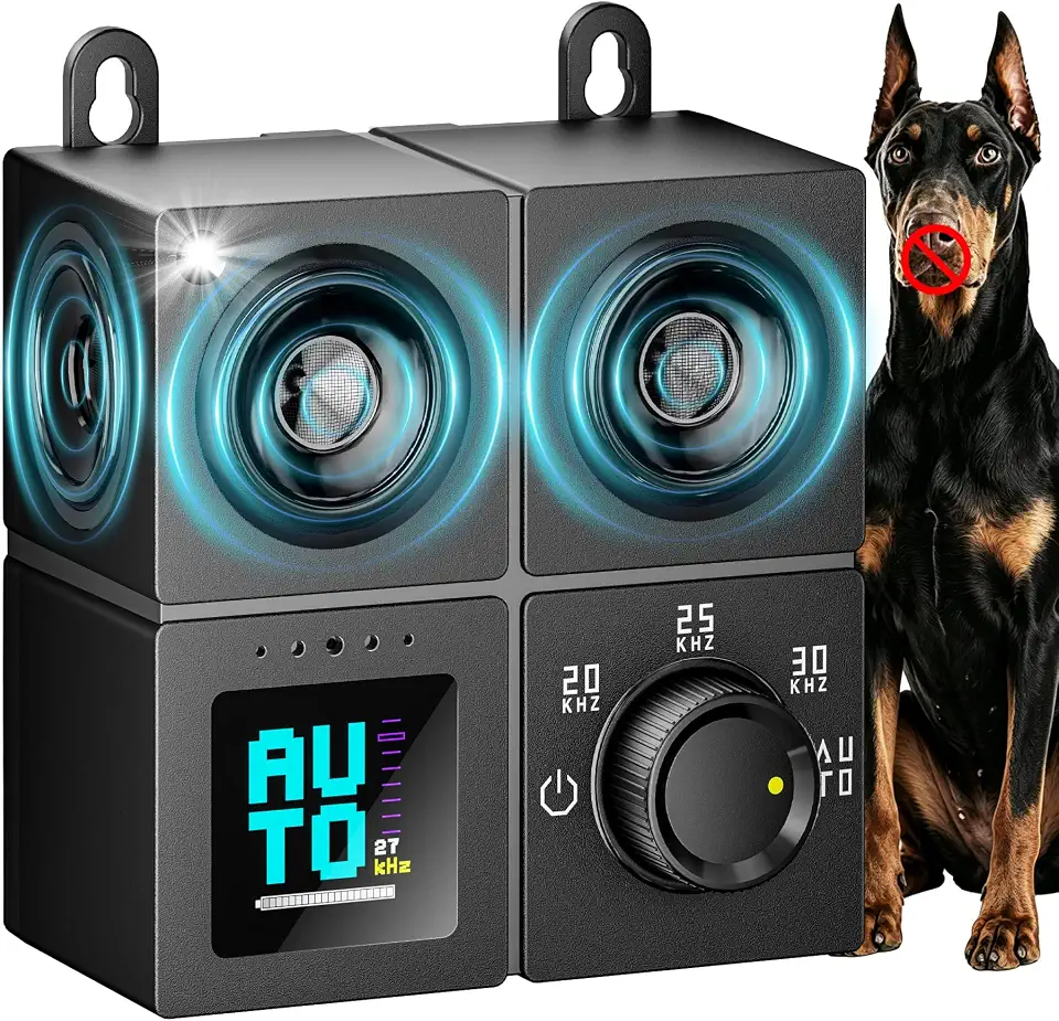 Dispositivo antilatido para cães, dispositivos ultrassônicos de dissuasão de latidos de cães com 4 modos de até 15 m, dispositivos de dissuasão de latidos de cães, caixa de latido, dispositivos de