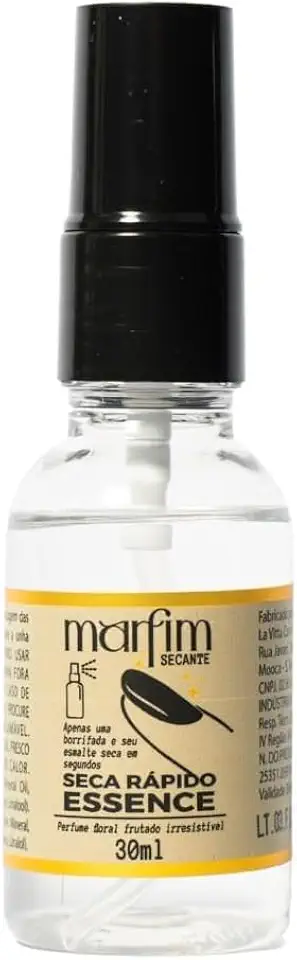 Secante Para Unhas Marfim 30ml – Seca em 1 Minuto, Zero Oleosidade, Unhas Secas e Perfumadas sem Borrões - 1 Unidade ou Kit (1 Unidade)