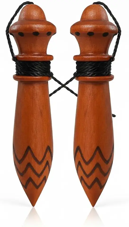 KIT Radiestesia 2 Pêndulos - Artesanal De Madeira Com Chumbo E Lastro