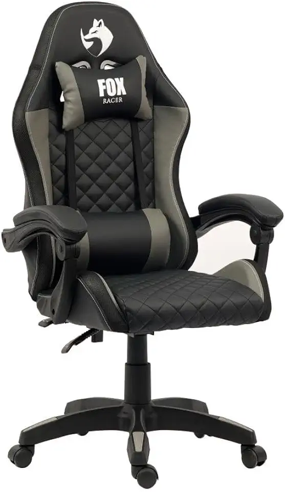 Cadeira Gamer Fox Racer Vulpes Cinza WZ-318