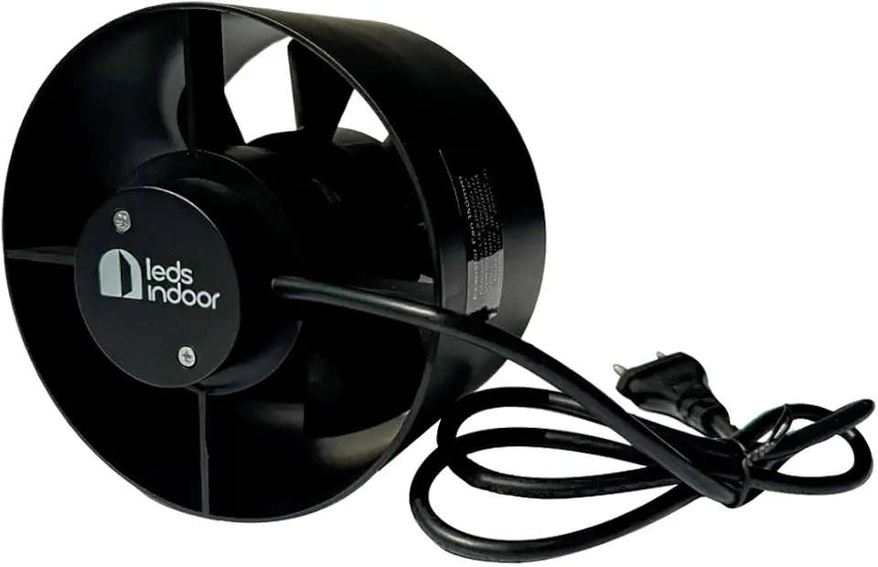 Exaustor Axial leds indoor – Silencioso, Potente, Eficiente Para Cultivo Banheiro Cozinha Diversos Ambientes (110V 125mm)