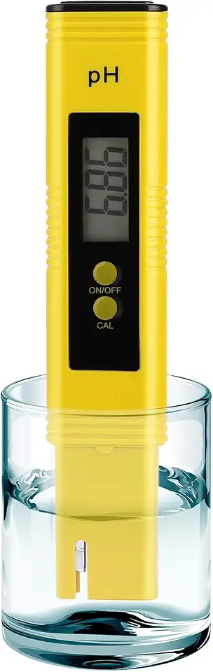 Ruolan Medidor de Ph para Hidroponia de Água Caneta Testadora de Ph Digital 0,01 Tamanho de Bolso de Alta Precisão com Faixa de Medição de Ph de 0 A 14 para Consumo Doméstico, Piscina e Aquário