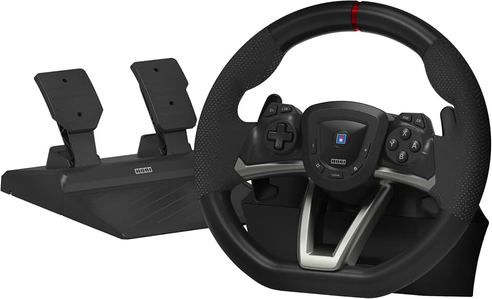 HORI Volante de Corrida PRO Deluxe Compatível com Nintendo Switch - Licenciado pela Nintendo
