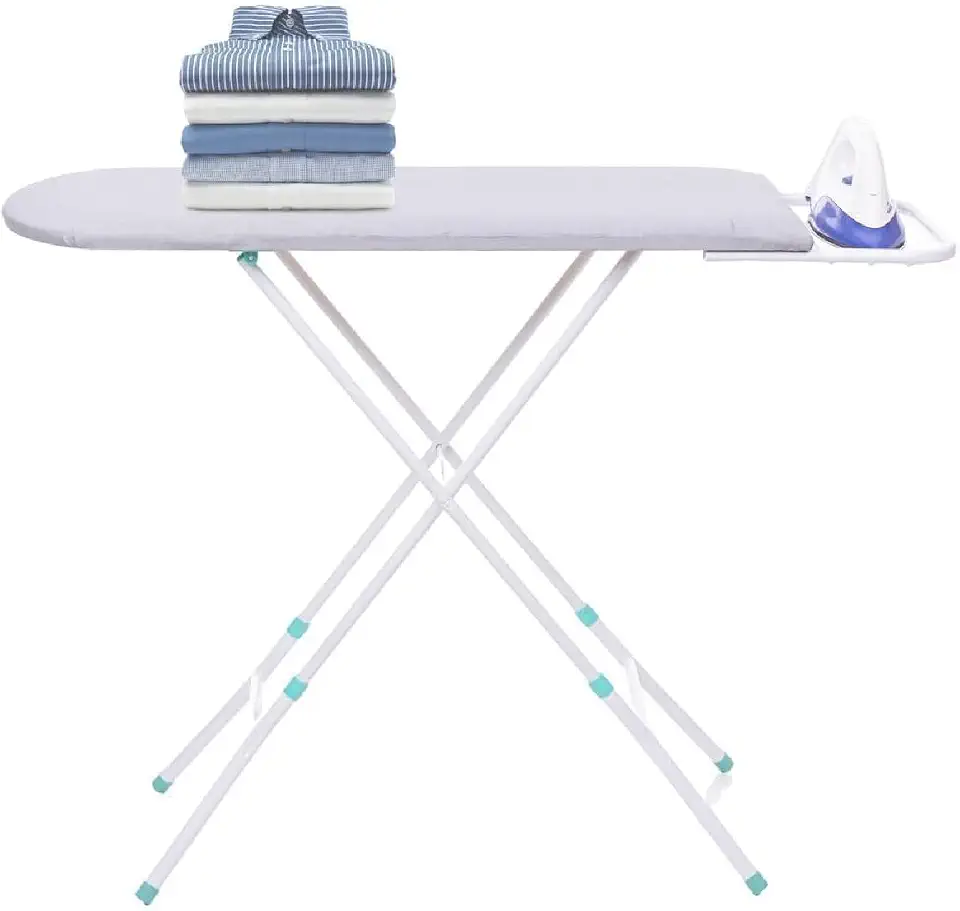 Tabua de Passar Roupa Com Suporte Ferro Tecido Termico Mesa Passadeira