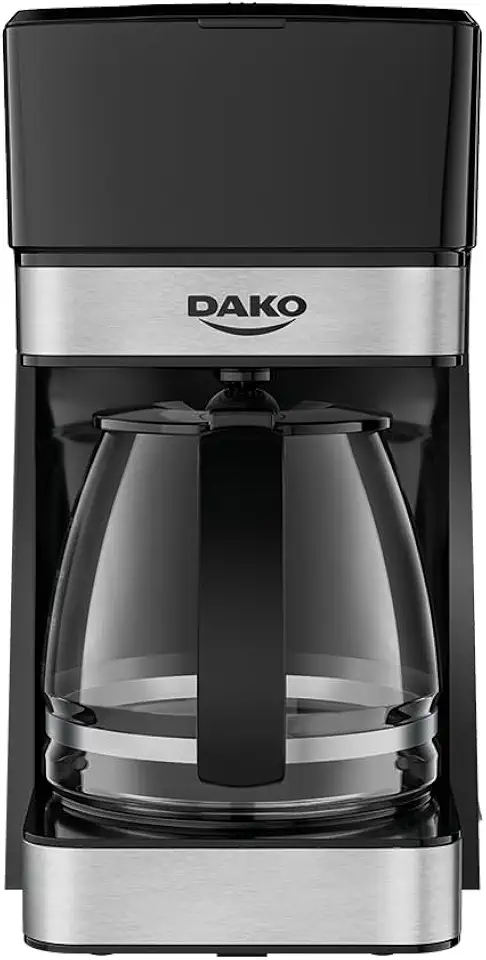 Cafeteira Elétrica Dako 220V, 1,5 Litros, 38 Cafezinhos, Preta, 18,8x33,1x26cm, Sistema Corta-Pingos, Manter Aquecido, Jarra de Vidro, Filtro Reutilizável, Uso Doméstico