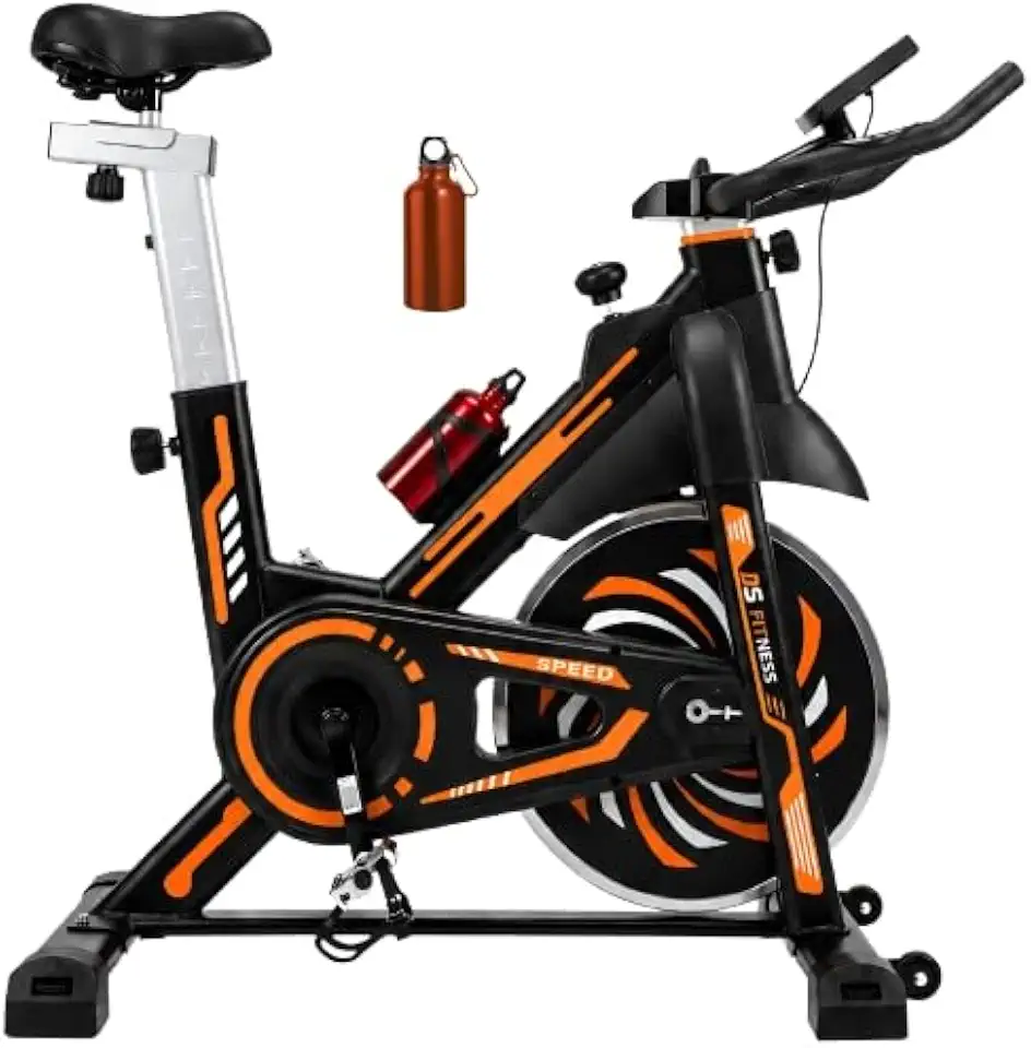 Bicicleta Ergométrica Spinning Mecânica ITS Fitness PRO 818 – Roda de Inércia 13kg, Suporta até 150kg - Preta e Vermelha