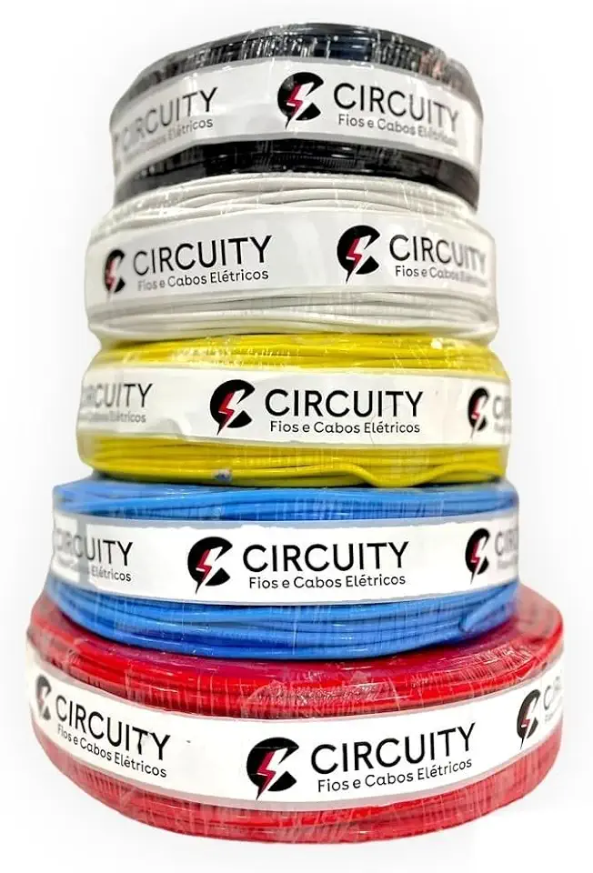 Circuity Fio Elétrico Flexível 2,5mm, 100m, 750V, Antiachama, Cabo Elétrico para Instalações (Branco, 100 METROS)