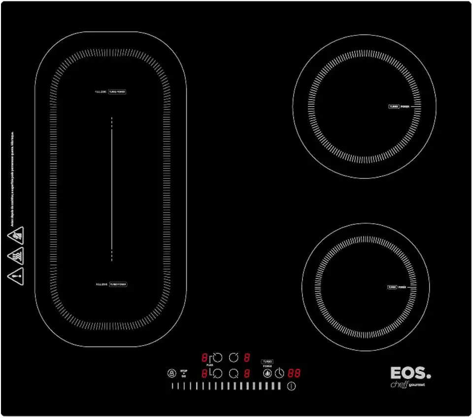 Cooktop de Indução 4 Bocas EOS Freezone 7500W ECI04EPF 220V