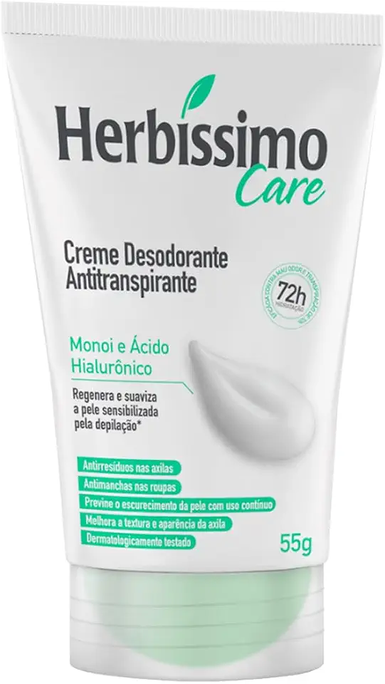 Dana - Desodorante Cremoso Antip Herbissimo Bisnaga 55G Monoi E Acido Hialuronico