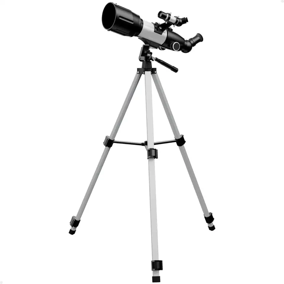 Telescópio Astronômico Refrator 400x70 Alumínio com Tripé 120cm Lorben