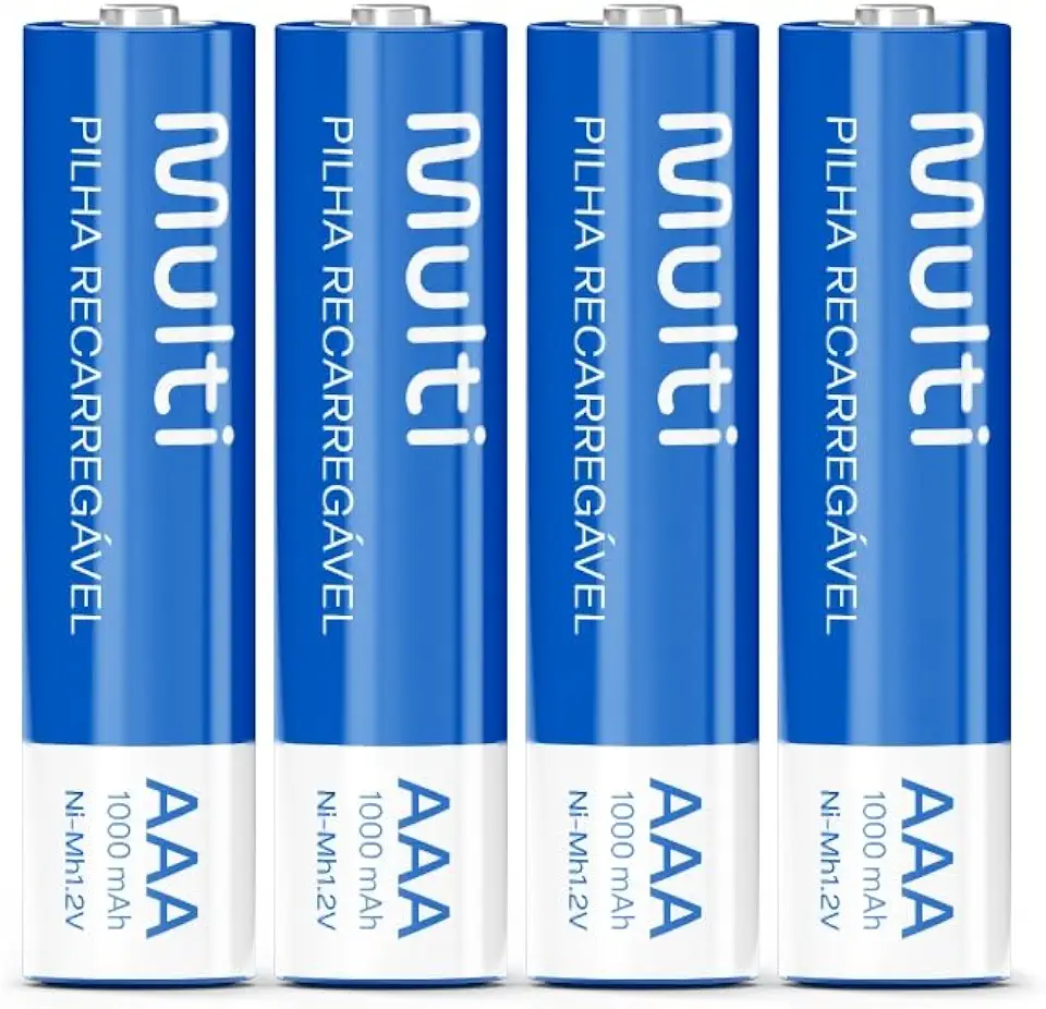 Pilhas Recarregáveis AAA 1000Mah com 4 Unidades Multi - CB050