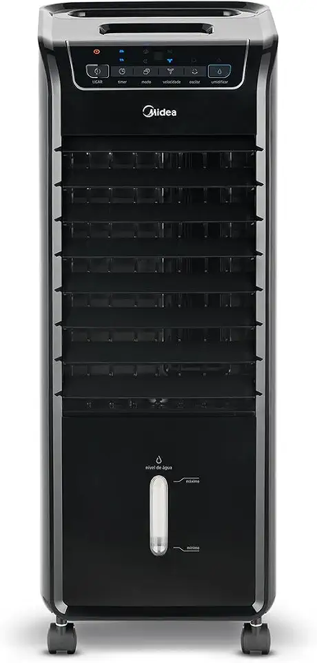 Climatizador de Ar Frio, 60W, 4,5L, Midea Preto 220V, AKAP2