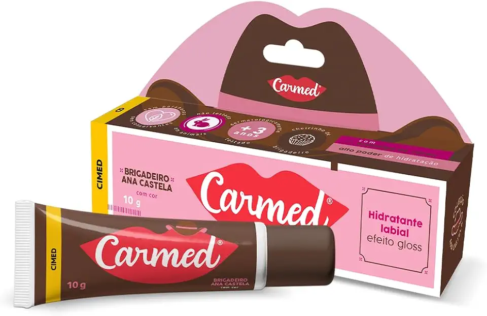 Carmed Doces Brigadeiro Hidratante Labial com cor 10g