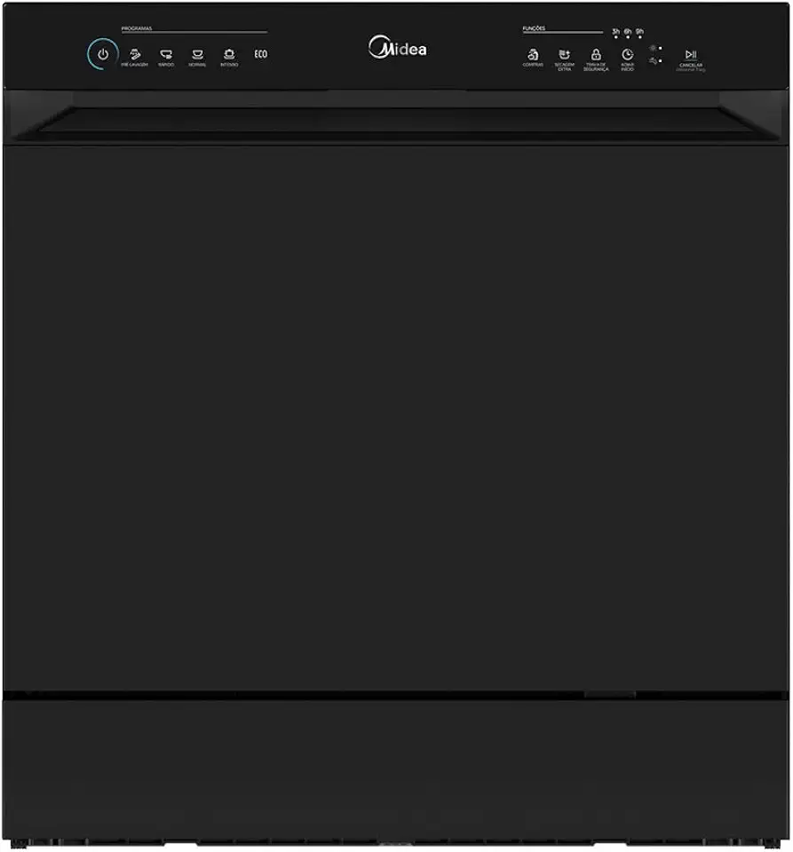 Lava Louças 8 Serviços Preta Touch Plus Midea 127v