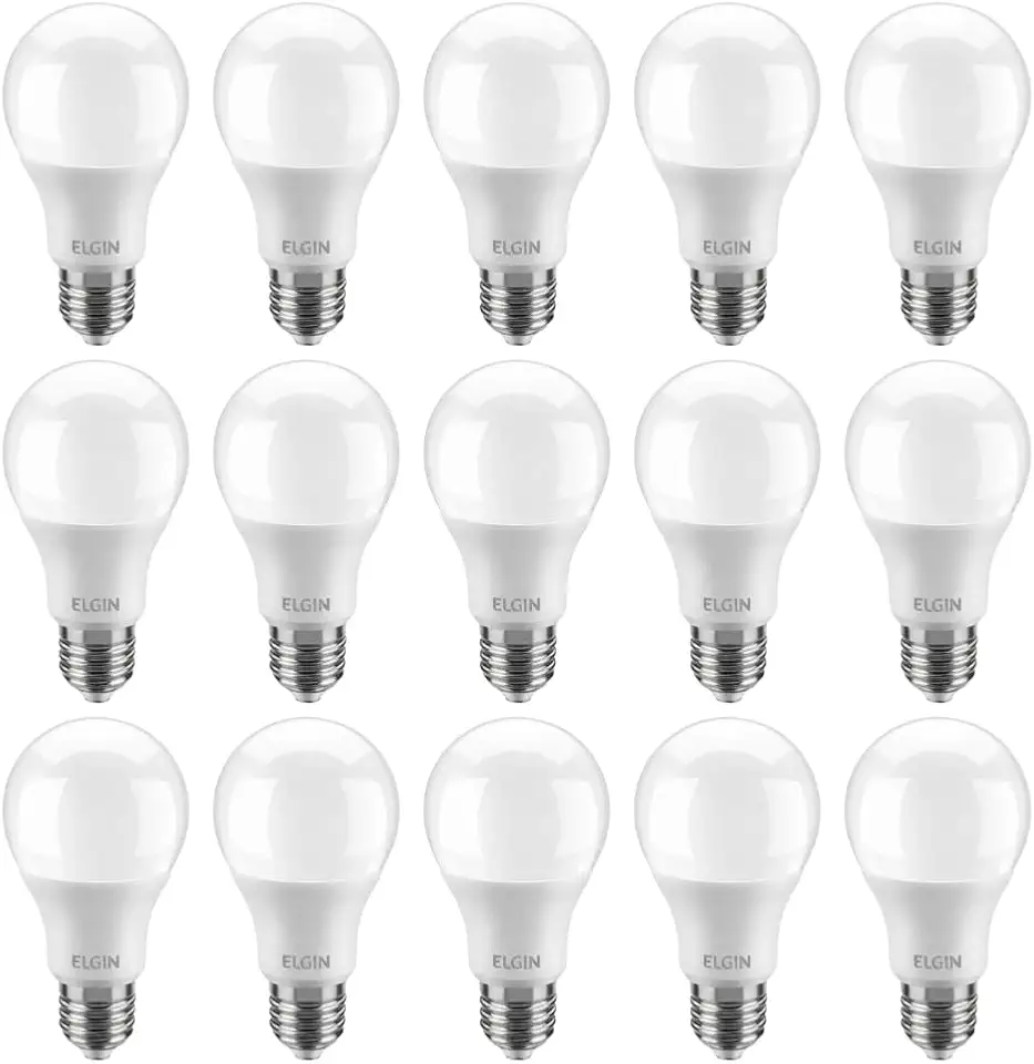 Kit Lampada led 15W 6500k Branco Frio Bivolt - Elgin - 10 Unidades