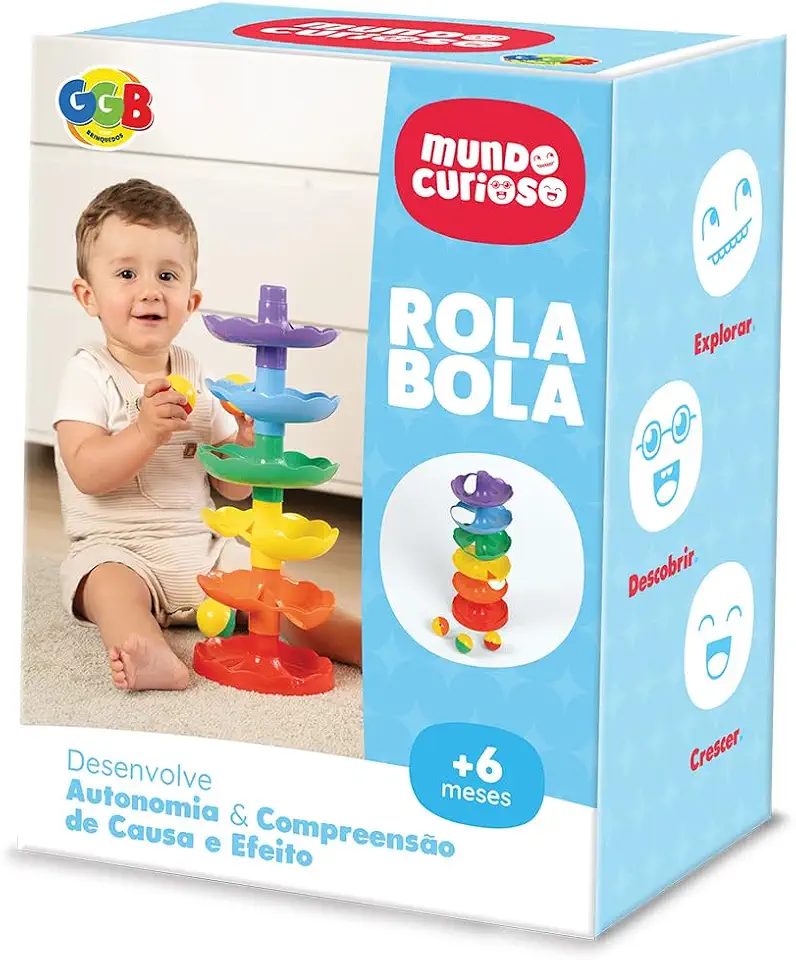 GGB Plast Brinquedo Educativo Rola Bola