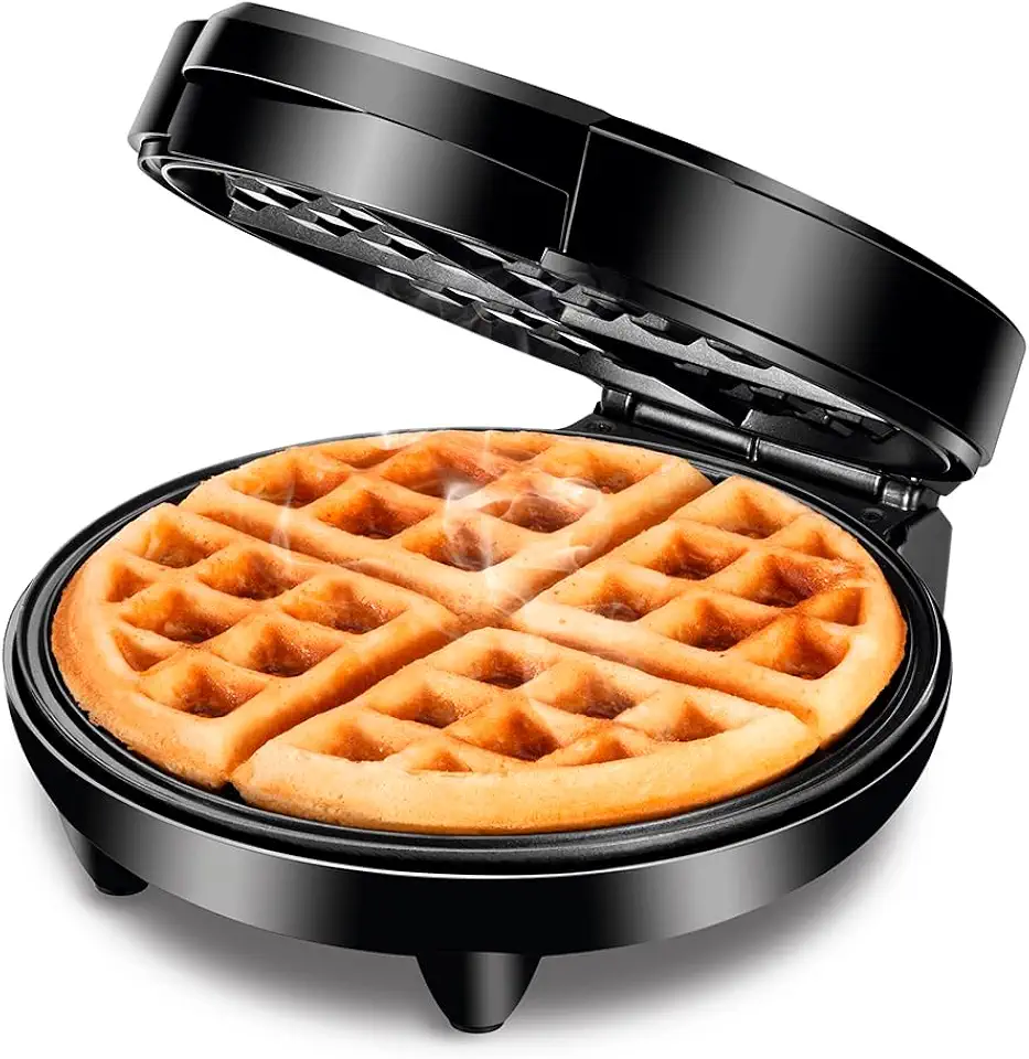 MONDIAL Waffle Maker, Preto/Inox, 1200W, 220V - GW-01