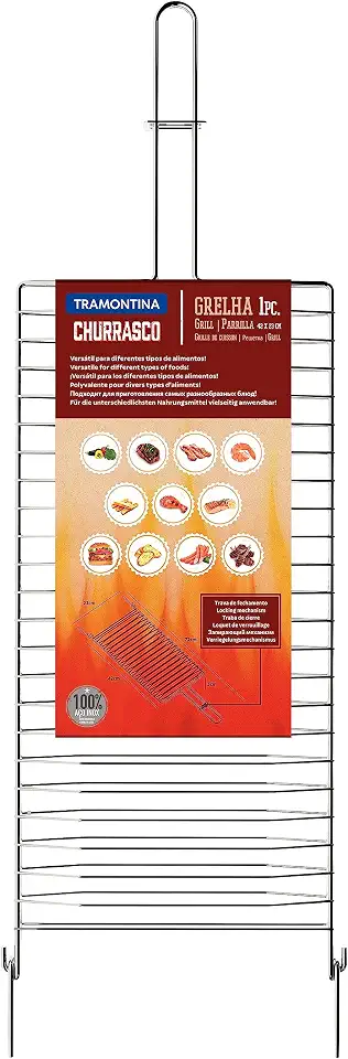 Grelha para Churrasco Tramontina 26480004 72x23 Inox