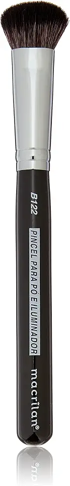 Pincel profissional para pó e iluminador - Linha B - B122, Macrilan