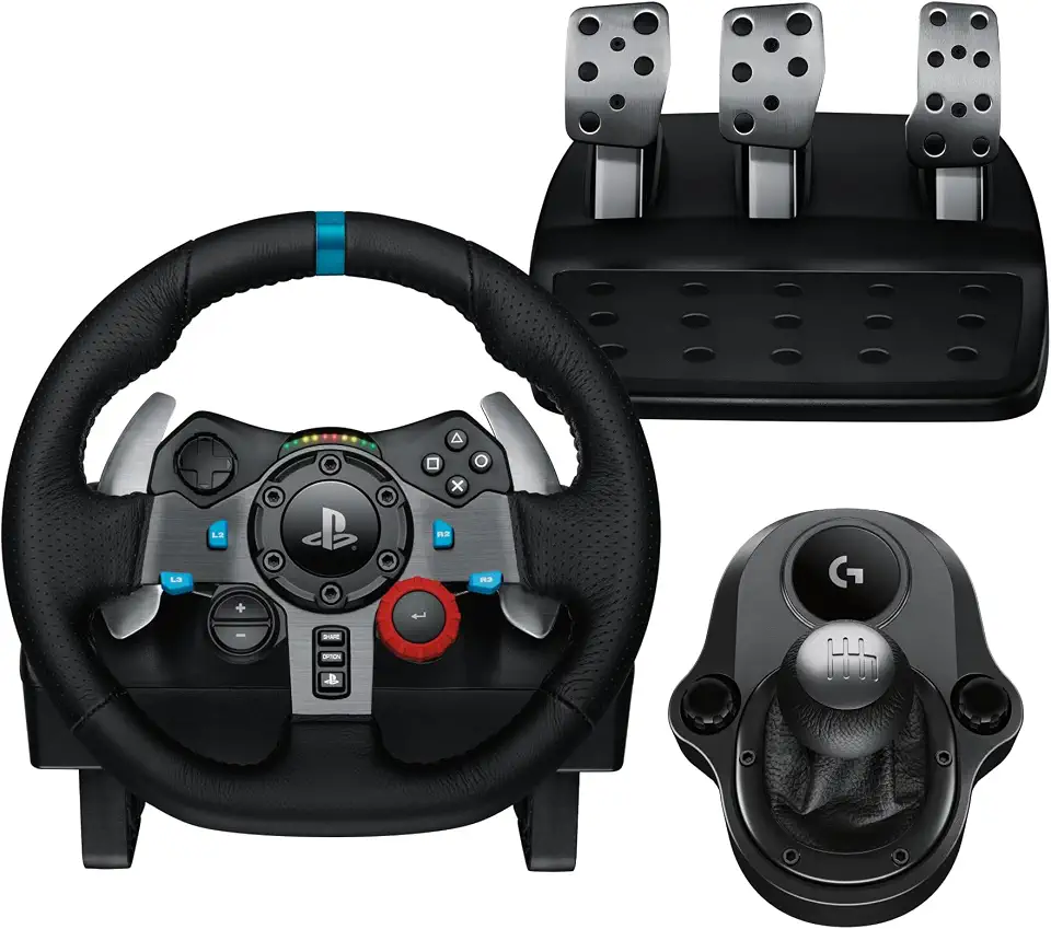 Combo Volante, Pedais e Cambio Logitech G29 SE Driving Force para PS5, PS4, PS3 e PC