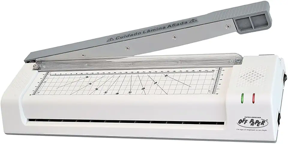 Máquina Plastificadora, A3, 3 em 1, com Guilhotina, 220 V, Branca, Off Paper