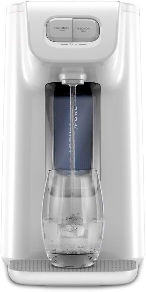 Electrolux Purificador de Água Gelada Fria e Natural Motor Compressor reservatorio de 1,7L total Alerta troca de Filtro refil 6 meses ou 3000l Branco PC01B 220V