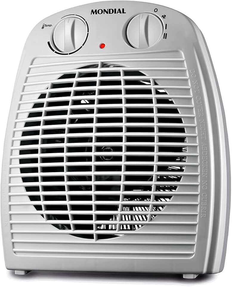 Aquecedor A Ar, Mondial, Cinza/Branco, 2000W, 220V - A-08