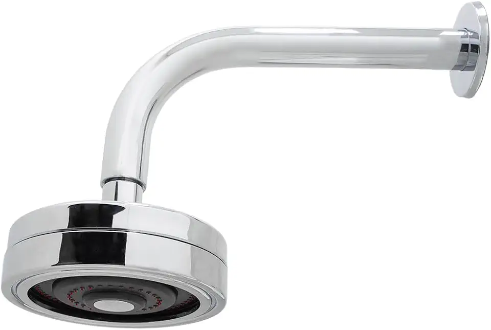 Chuveiro Auto Limpante Articulável Metal Cromado Aquecedor Gás e Solar