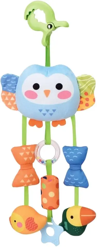 Móbile Chocalho Para Carrinho e Berço de Bebê Clip Maxi Baby - Coruja