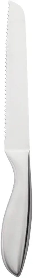 Mimo Style Faca Para Pão 32cm, Feita Inteiramente de Aço Inoxidável de Alta Qualidade, Resistente e Durável. Possui Um Design Elegante Perfeito Para Seu Café da Manhã Com a Família, AC19279