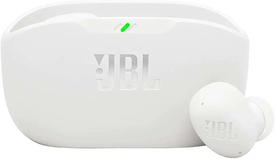 JBL, Fone de Ouvido Sem Fio, JBL, Bluetooth, Wave Buds 2, Intra Auricular, Sem Fio, Resistente À Água e Poeira - Branco