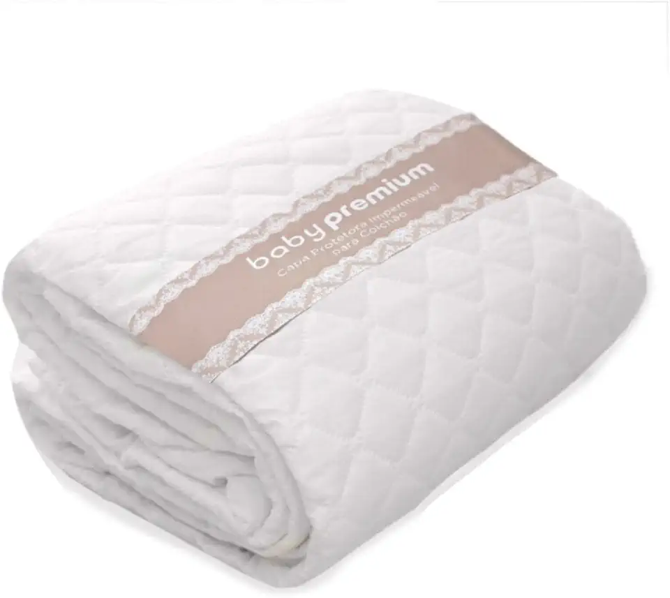 Capa Protetora Para Berço Impermeável Baby Branco Sulbrasil