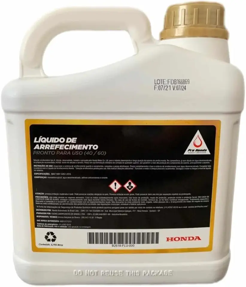 Fluido de Arrefecimento (3,875L) - Toda Linha Honda