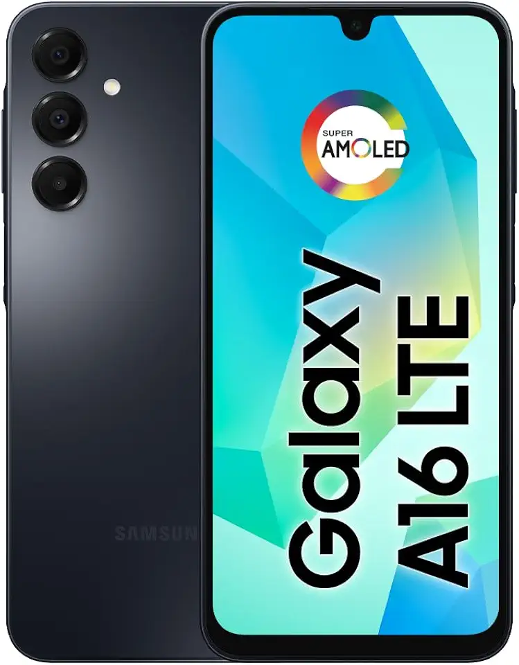 Celular Samsung Galaxy A16, 128GB + 4GB RAM, Câmera de até 50MP, Tela 6.7", NFC, IP54, Bateria 5000 mAh - Preto