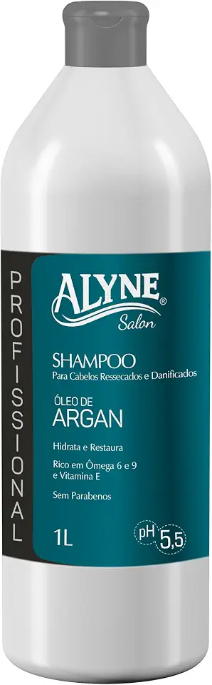 Alyne, Shampoo para cabelos, Óleo de Argan, 1 Litro, Azul