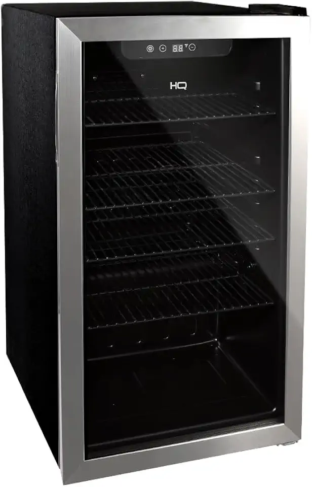 Cervejeira Expositor Vertical HQ Vidro Duplo 100 Litros Inox HQ-100CEVPV (127V)