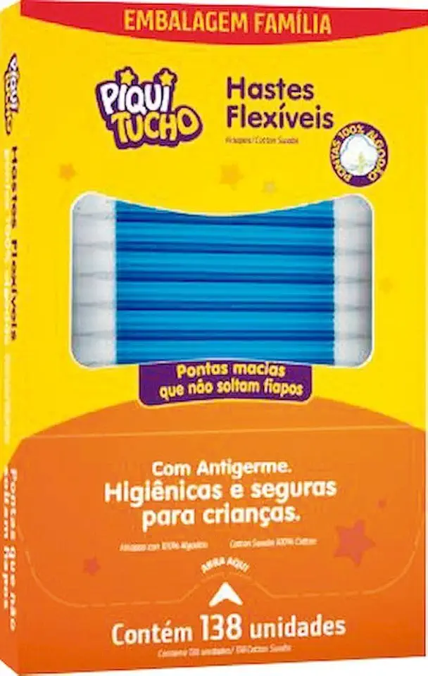 HASTES FLEXIVEIS PIQUITUCHO CARTUCHO 138 UNIDADES