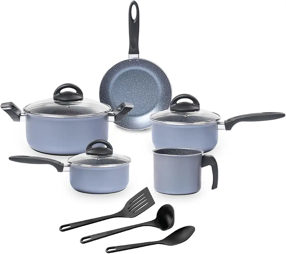 Brinox, Jogo de Panelas Brinox Antiaderente Ceramic Life 8 peças Suprema Jeans