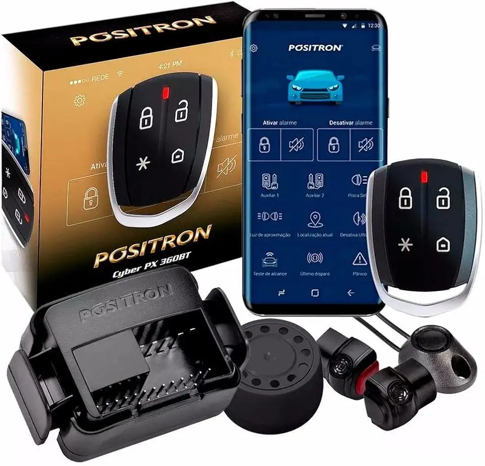 Alarme, 2 Controles, Bluetooth/Resgate, Positron, Px 360Bt