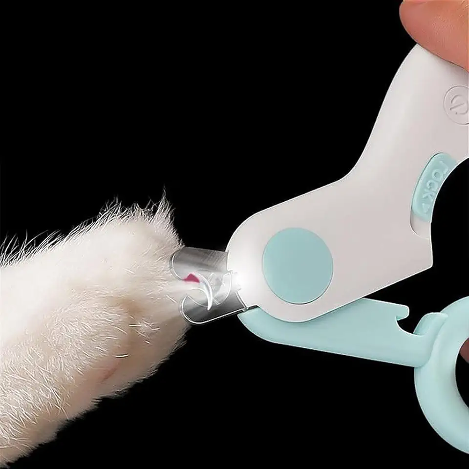 Mini Cortador De Unha Pet Alicate Com Lanterna Cachorro Gato Petshop