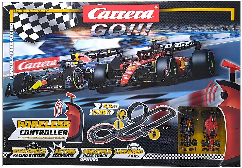 Autorama - Pista Eletrica Carrera Formula 1 F e r r a r i X Red Bull 5,3 mts 1/43