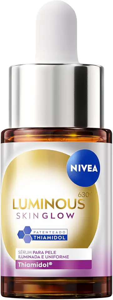 NIVEA LUMINOUS630® Skin Glow Sérum 15ml, Pele Uniforme, Glow Instantâneo, Reduz Manchas e Poros, Hidrata, Cuidado Facial Diário