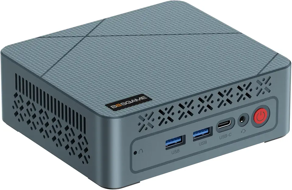 BOSGAME Mini PC E3 Neo, Intel Alder Lake N95 (Até 3.4GHz), 16GB RAM DDR4, 512GB SSD NVMe, Windows 11 Pro, LAN 2.5G, 3 Monitores 4K, WiFi 5, Computador Desktop para Home Office e Estudos