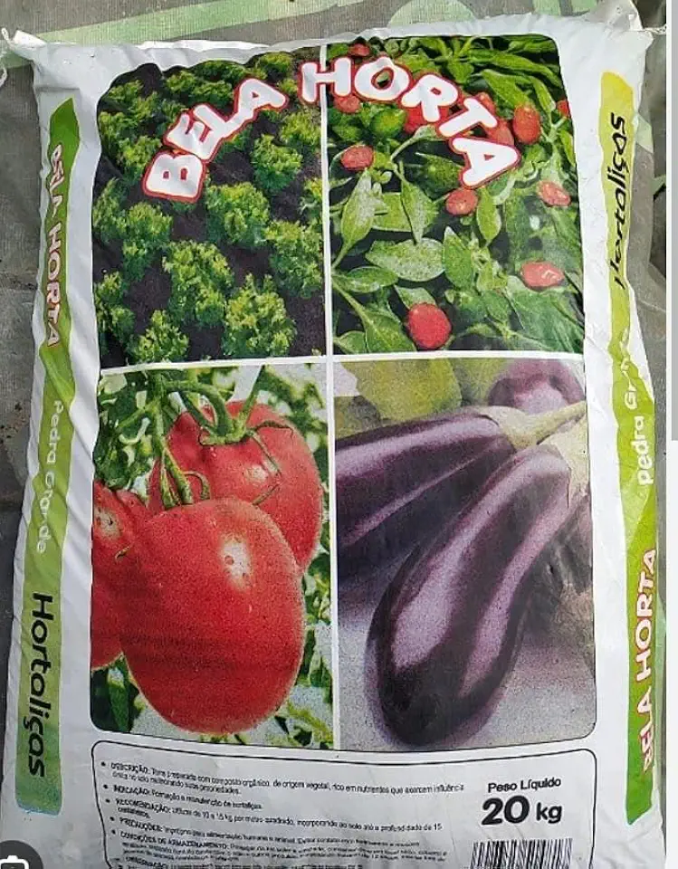 Bela Horta - Pedra Grande 20Kg Terra Com Composto Orgânicos proprios para Hortaliças