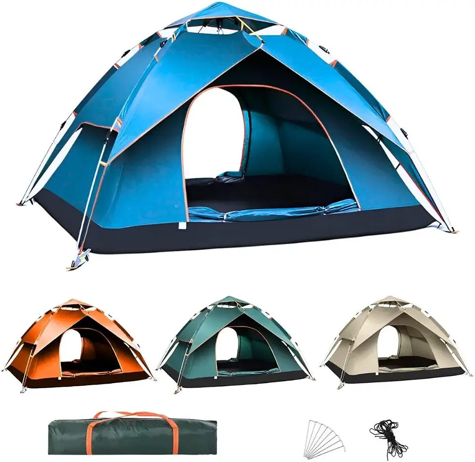 Barraca Camping 6 Pessoas Impermeável Monta Sozinha
