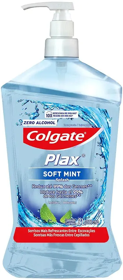 Enxaguante Bucal Colgate Plax Soft Mint 2l | Zero Álcool